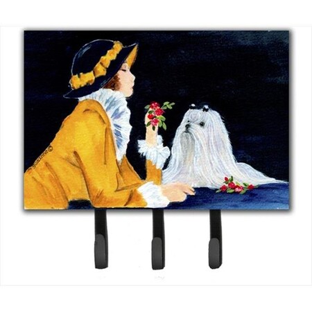 Carolines Treasures SS8537TH68 Lady With Her Maltese Leash Holder Or Key Hook SS8537TH68